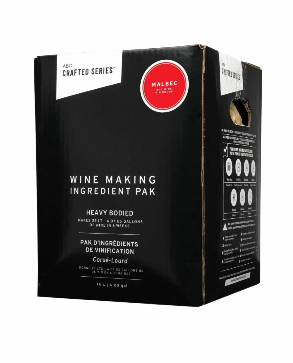 ABC Malbec Wine Kit - Heavy Bodied 13.5% 16 Litres Juice 1 ABC Malbec Wine Kit - Heavy Bodied 13.5% 16 Litres Juice