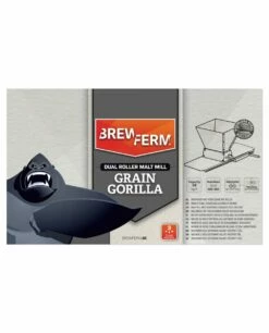 Malt Mill With Adjustable Stainless Steel Rollers - Gorilla -Beer Drinks Shop gorilla malt mill with adjustable stainless steel rollers 3
