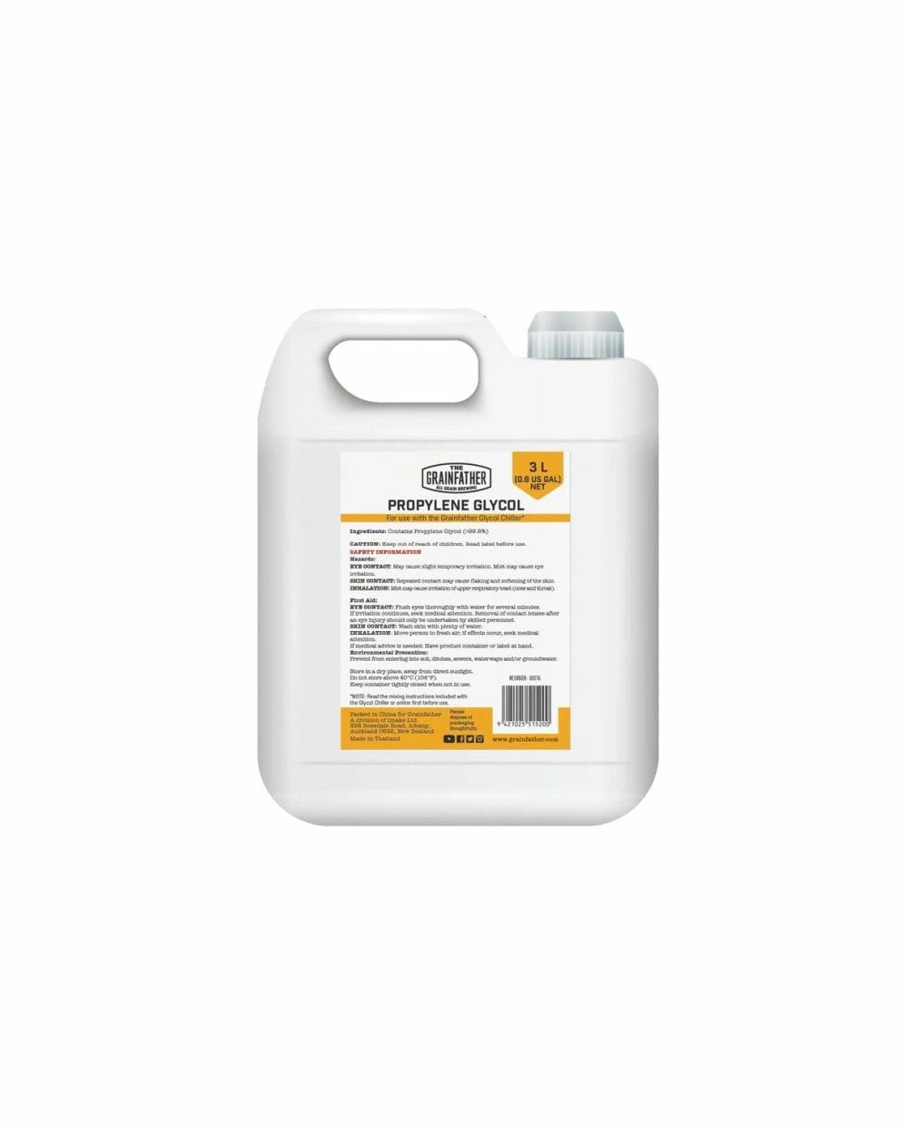 Grainfather Propylene Glycol 3 Litres 1 Grainfather Propylene Glycol 3 Litres