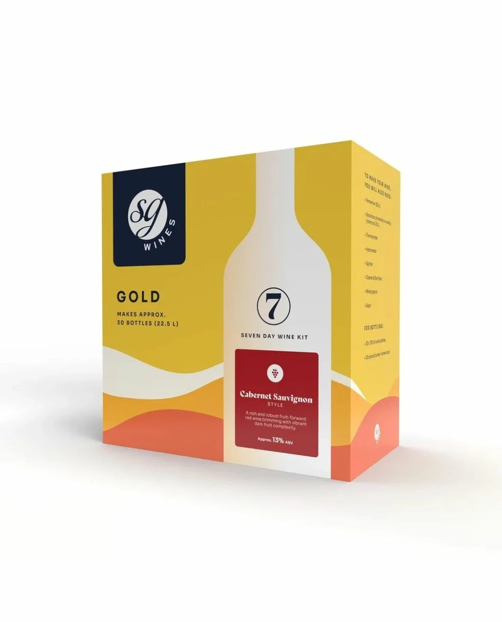 SG Wines Gold Cabernet Sauvignon Wine Kit 30 Bottle - Solomon Grundy 1 SG Wines Gold Cabernet Sauvignon Wine Kit 30 Bottle - Solomon Grundy