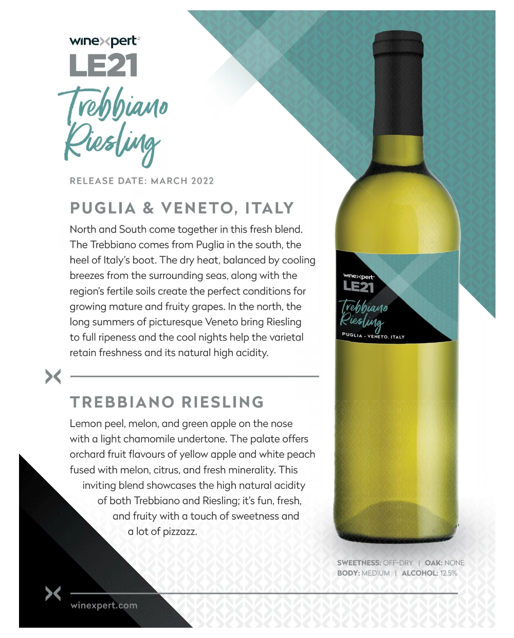 Winexpert Trebbiano Riesling LE21 Edition Wine Kit 1 Winexpert Trebbiano Riesling LE21 Edition Wine Kit